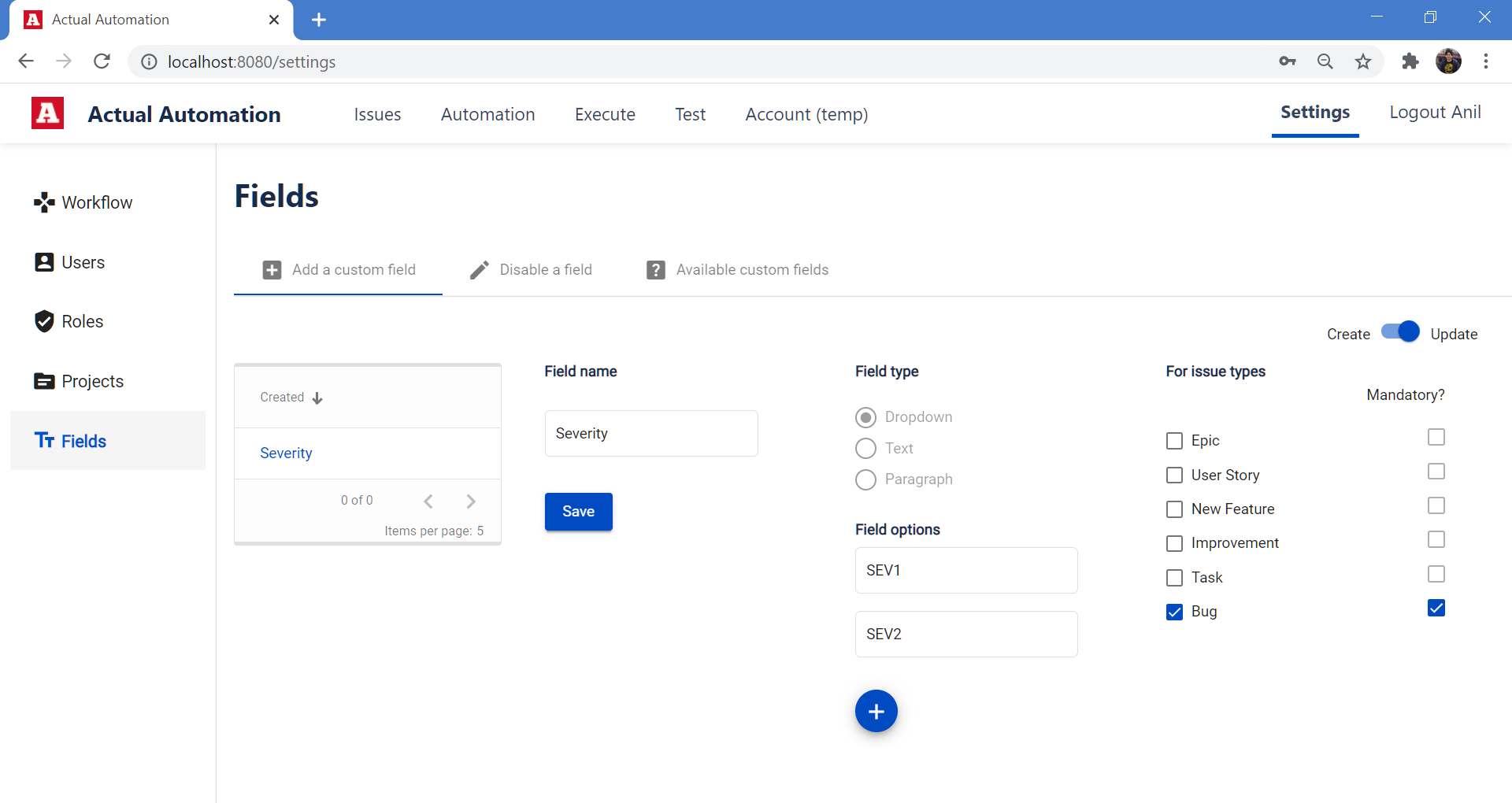 Custom Fields