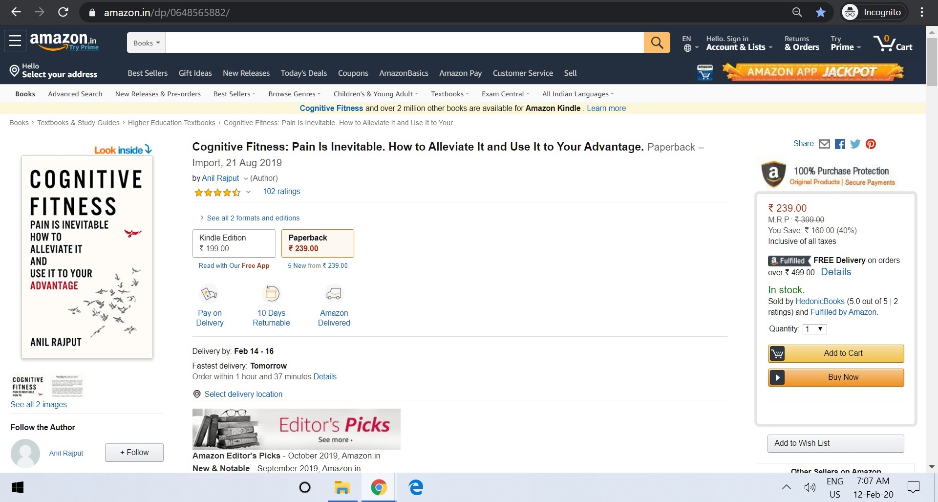 Cognitive Fitness - Amazon Editor's Picks